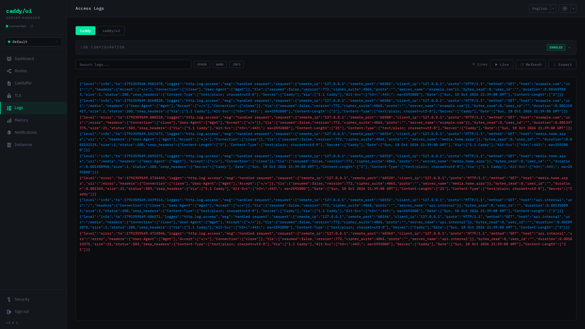 Access Logs